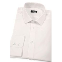 Мъжка Slim Fit риза с дълъг ръкав, кремав