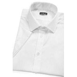 Slim Fit риза с къс ръкав бяла