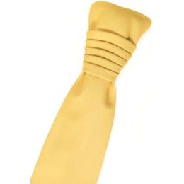 Gelbe mattierte Hochzeitskrawatte