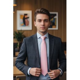 Cravată albastră cu un model subtil