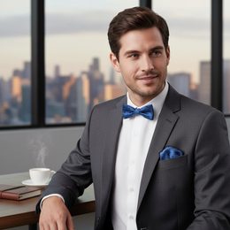 Fliege doppelt rosa glänzend