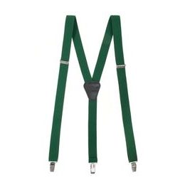 Bretele verde smarald cu cleme metalice