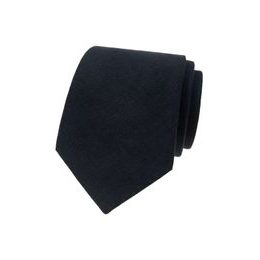Tmavě modrá lněná kravata