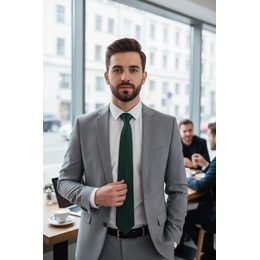 Niebieski krawat z motywem piłkarski