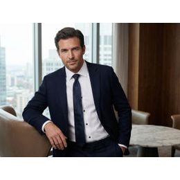 Cămașă de lux Slim Fit Alb neted