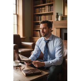 Жълта вратовръзка с пейсли мотив