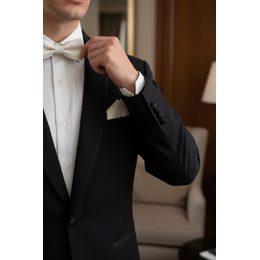 Smetanový motýlek jednobarevný v matu