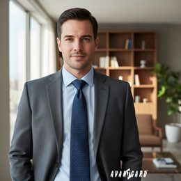 Hellblaue Krawatte mit Blumenmuster