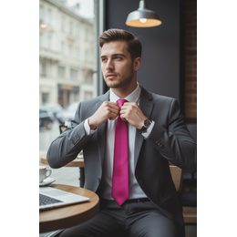 Cravată bărbătească turcoaz mat