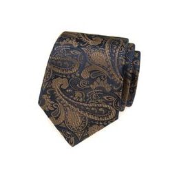 Herrenkrawatte mit braunem Muster Paisley