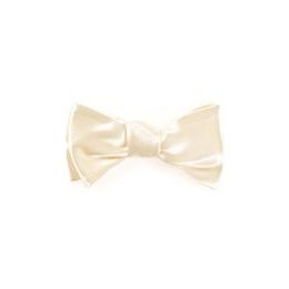 Selbstbindefliege mit Einstecktuch in Beige glanz
