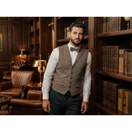 Férfi Y alakú nadrágtartó babkávé mintával