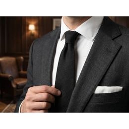 Dunkelviolette, matte Krawatte