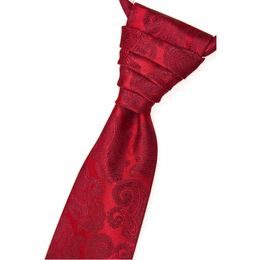 Červená regata s paisley vzorom