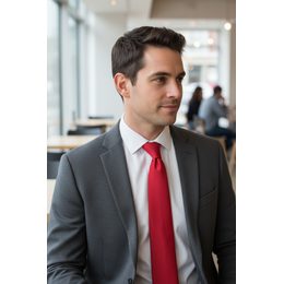 Korallenrosa Herrenkrawatte