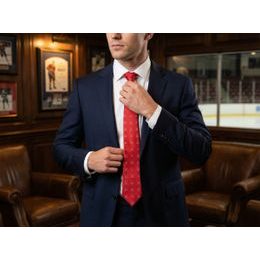 Biele látkové traky vzor noty, biela koža, kovové klipy