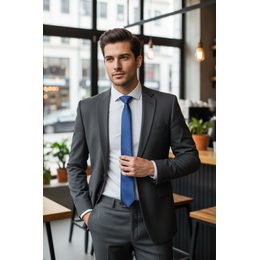 Krawat w granatowym matowym kolorze