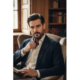 Bordó kravatová šála Askot