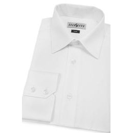 Cămașă Slim Fit bărbătească cu mâneci lungi Albă