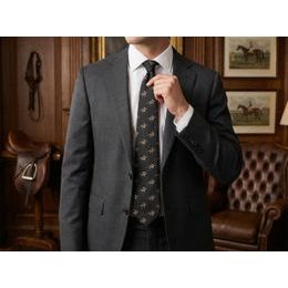 Biele látkové traky vzor noty, biela koža, kovové klipy