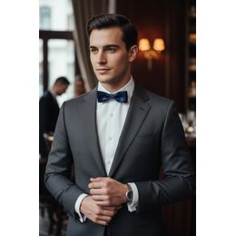 Muszka męska w czarnym matowym kolorze