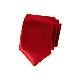 Glatte Herrenkrawatte rot