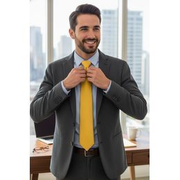 Klasyczny turkusowy męski krawat