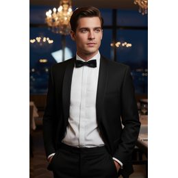 Muszka męska w czarnym matowym kolorze