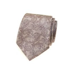 Béžová kravata s paisley motivem