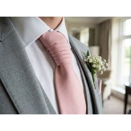 Kravata pro chlapce pudrová