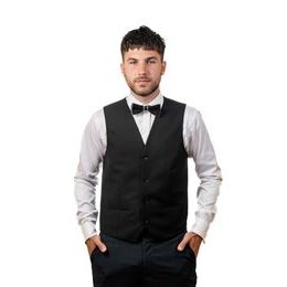 Fekete mellény csokornyakkendővel