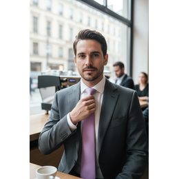 Korallenrosa Herrenkrawatte