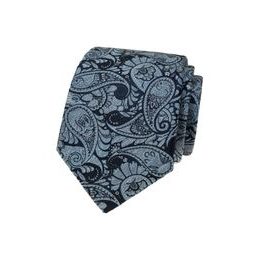 Kravata so svetlomodrým paisley vzorom