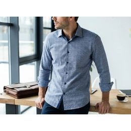 Pánská smokingová košile SLIM bílá prodloužená