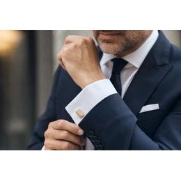 Сребърна щипка за вратовръзка с текстурирани краища