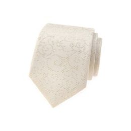 Creme Avantgard Krawatte mit Muster