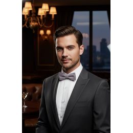 Fehér Ceremoni csokornyakkendő, fényes díszekkel