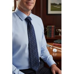 Brązowy krawat z motywem psa