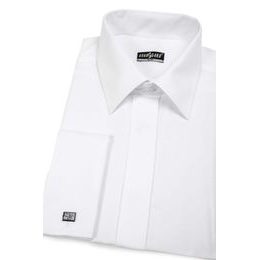 Мъжка риза Slim Fit, бяла гладка