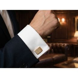 Anyagában mintás, krémszínű csokornyakkendő