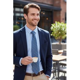 Férfi nyakkendő közepes kék