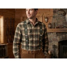 Férfi Y alakú nadrágtartó babkávé mintával