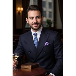 Zimtbraunes Einstecktuch