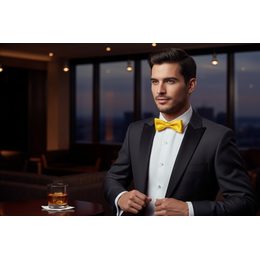 Bordowa muszka w białą kropkę + poszetka