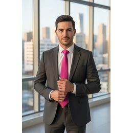 Brązowy krawat z motywem psa