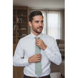 Зелена вратовръзка с груба текстура