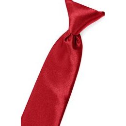 Błyszczący czerwony krawat dla chłopca