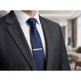 Ac de cravată argintiu minimalist