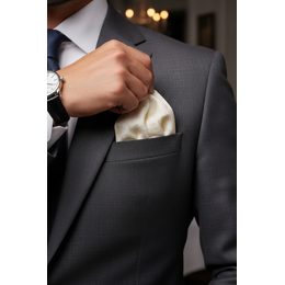 Zimtbraunes Einstecktuch