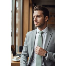 Béžová kravata s květinovým vzorem